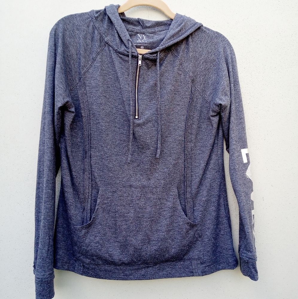 NY & Company Dark Gray Hoodie in Medium